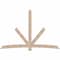 Ekena Millwork Alberta Smooth Timber Gable Bracket, Douglas Fir, 108"W x 72"H x 5 1/2"D x 5 1/2"F, 16/12 Pitch GBW108X72X0606ALB00SDF - alternate 1